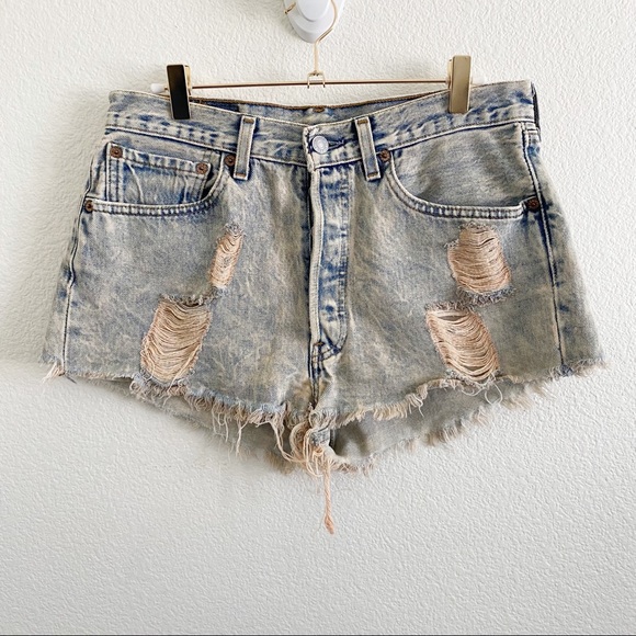 Short En Jean Déchiré Justice Pour Fille - Taille 18 - Bleu - Distressed
